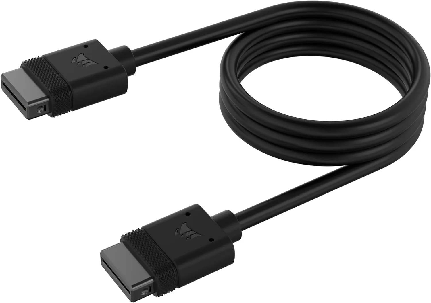 CABLE CORSAIR ICUE LINK 1X 600MM CON CONECTOR DERECHO NEGRO
