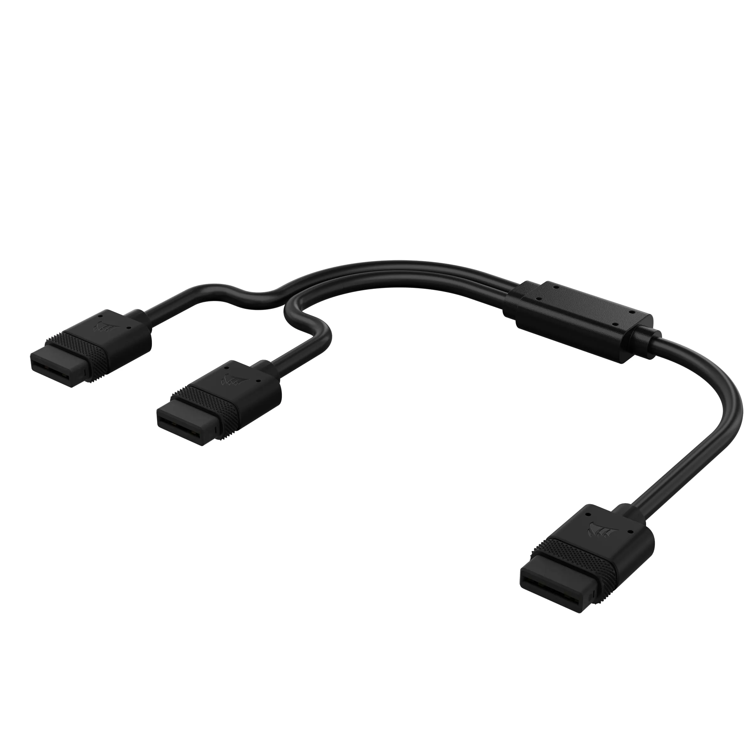 CABLE CORSAIR ICUE LINK 1X 600MM TIPO Y CON CONECTOR DERECHO NEGRO