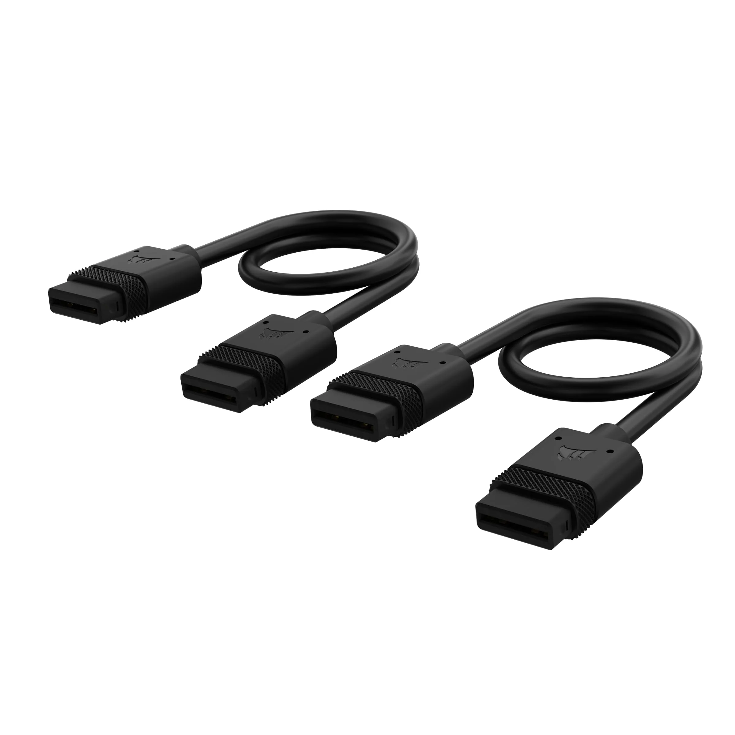 CABLE CORSAIR ICUE LINK 2X 200MM CON CONECTOR DERECHO NEGRO