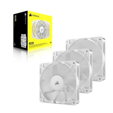 KIT DE VENTILADORES CORSAIR PWM DE 120 MM RS120 X3 BLANCO