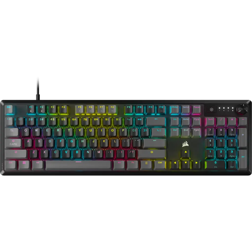 TECLADO CORSAIR K70 CORE RGB MECANICO MLX RED CARBON GRAY