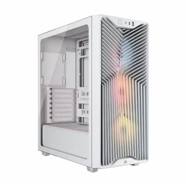 GABINETE CORSAIR 3200D RS ARGB MID-TOWER TG WHITE