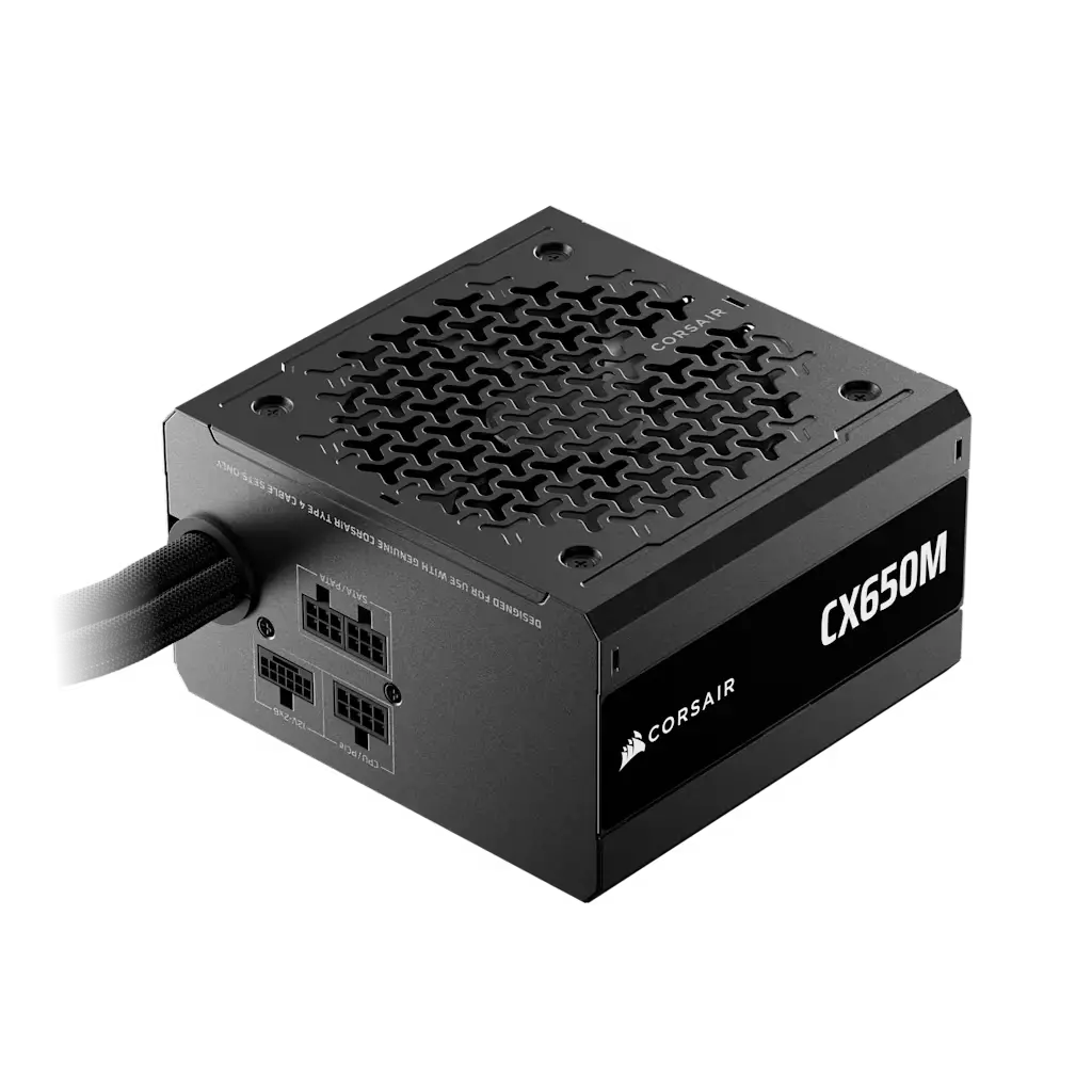 FUENTE CORSAIR CX-M SERIES CX650M 650W ATX 3.1 CYBENETICS BRONZE SEMI-MODULAR