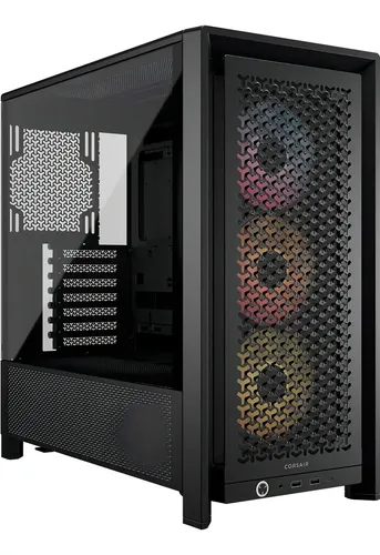 GABINETE GAMER CORSAIR 4000D FRAME RS ARGB 3X120MM FANS