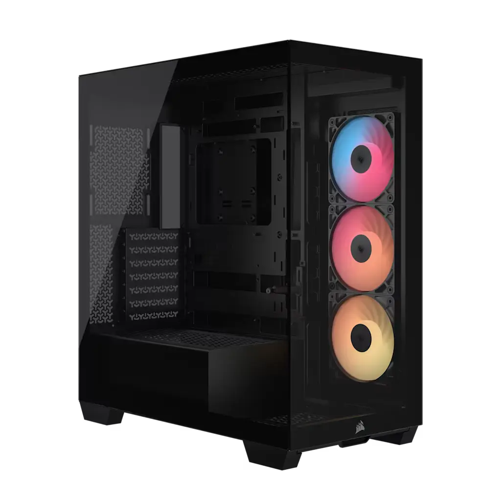 GABINETE CORSAIR 3500X RS-R ARGB MID TOWER NEGRO