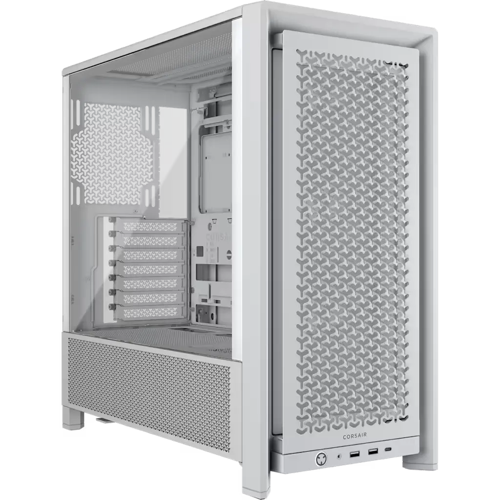 GABINETE CORSAIR FRAME 4000D RS MID-TOWER TG FAN X3 WHITE