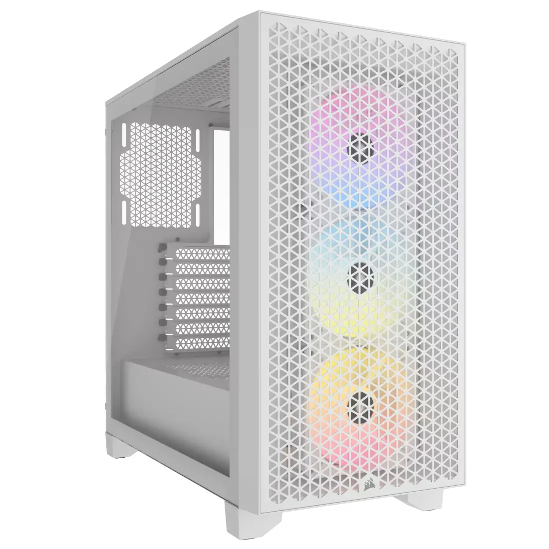 GABINETE CORSAIR 3000D RGB AIRFLOW MID-TOWER TG RGB FAN X3 WHITE