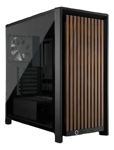 GABINETE CORSAIR 4000D FRAME WOOD RS – NEGRO/ROBLE