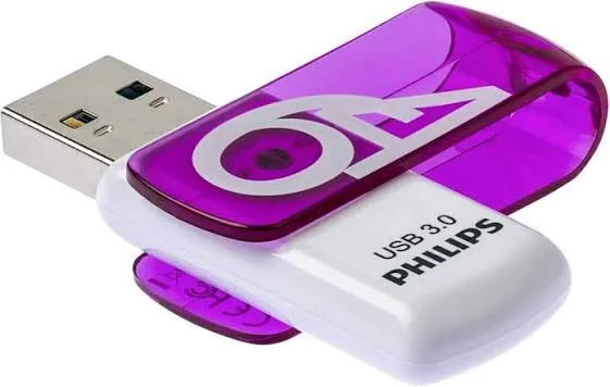 PENDRIVE PHILIPS 64GB VIVID USB 3.0 PURPLE