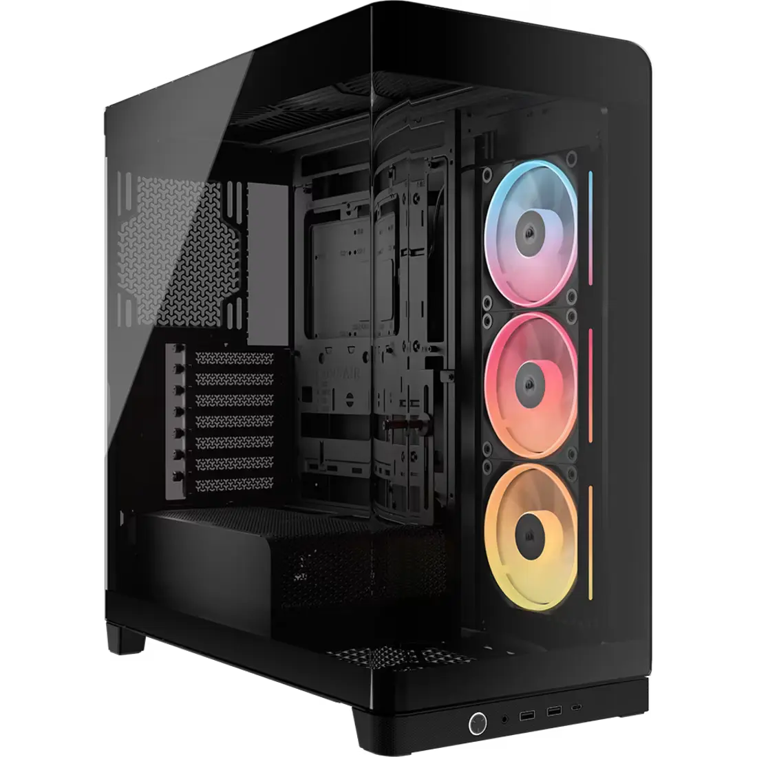 GABINETE CORSAIR FRAME 4500X LX-R RGB MID-TOWER TG BLACK