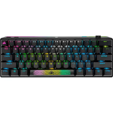 TECLADO GAMER CORSAIR K70 RGB PRO MINI WIRELESS SPEED RGB SILVER