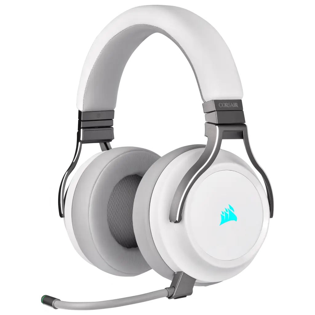 AURICULAR CORSAIR VIRTUOSO WIRELESS RGB HIFI GAMING WHITE