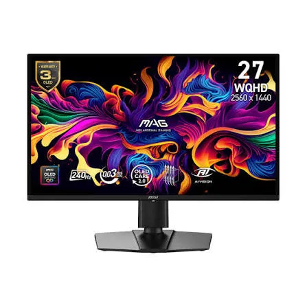 MONITOR GAMER MSI 27" MAG 274QD QHD OLED 240HZ 0.03MS FLAT 2XHDMI + 1XDP (II)
