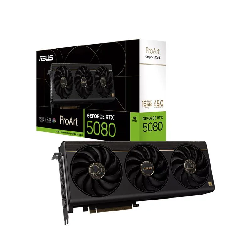 PLACA DE VIDEO ASUS PROART GEFORCE RTX 5080 16GB GDDR7 OC EDITION