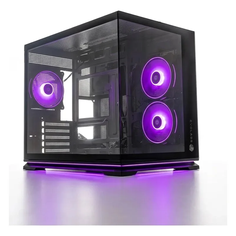 GABINETE EVOLABS LUMA EVO-310MB CON 3 VENTILADORES ARGB