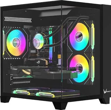 Gabinete Gamer Formula V Crystal Z9m Floe Black (matx + 5 Fans Argb)