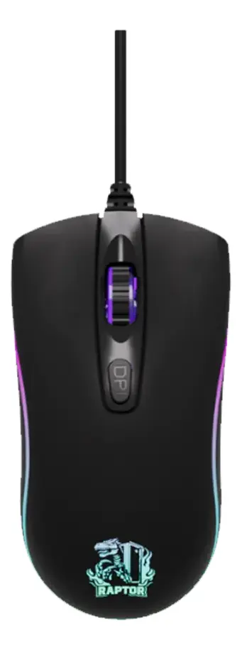 MOUSE RAPTOR STORM GRIP 4 BOTONES 3600DPI 7 COLORES