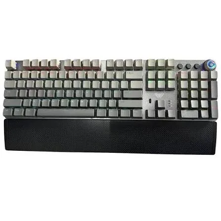 TECLADO AULA F2088AIR GREY SW RED INGLÉS