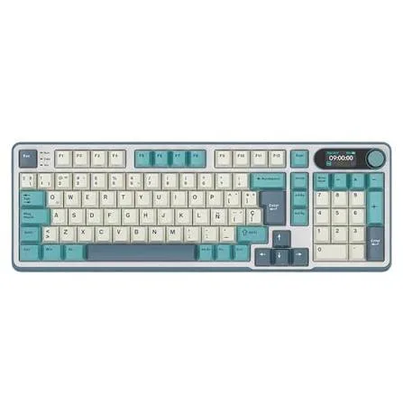 TECLADO ROYAL KLUDGE RKS98 WIRELESS LIGHT CLOUD SWITCH BROWN 96%