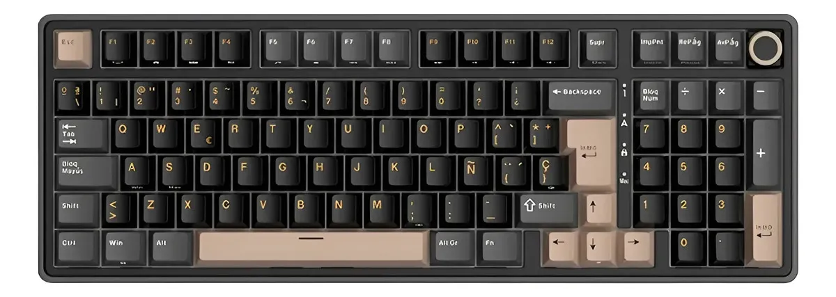 TECLADO ROYAL KLUDGE RKS98 WIRELESS PHANTOM SWITCH CHARTREUSE 96%