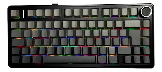 TECLADO AULA F75 BLACK DEGRADÉ MECANICO TRIMODO WIRELESS SP 75% RGB SW REAPER ESPAÑOL