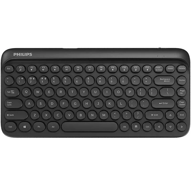 TECLADO PHILIPS K624 WIRELESS & BLUETOOTH BLACK