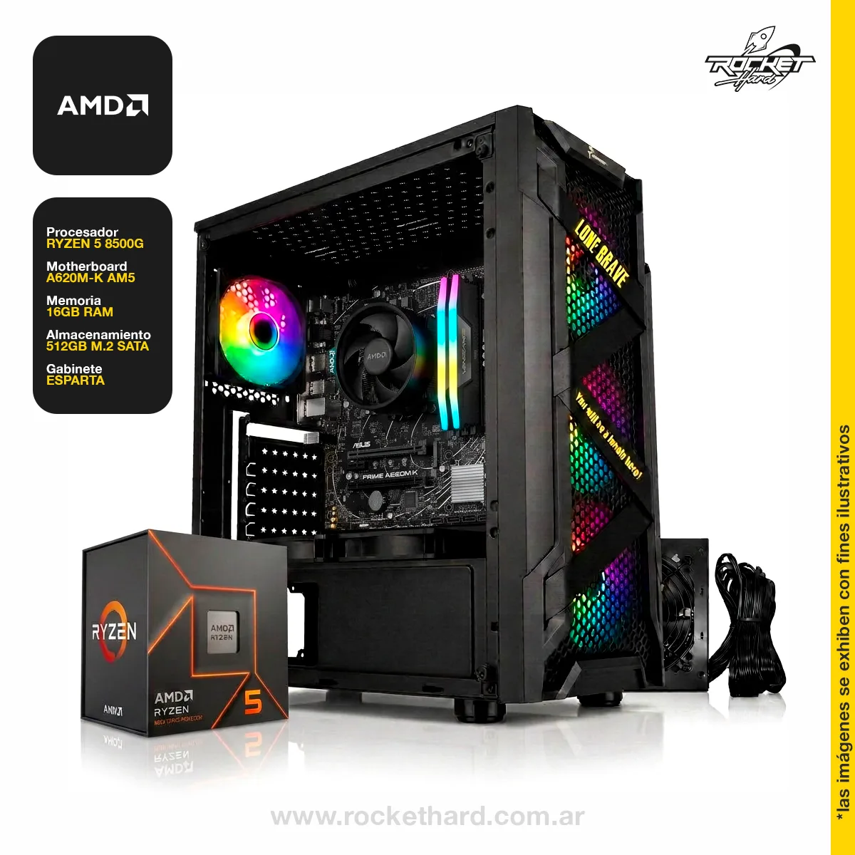 PC PROMO RYZEN 5 8500G AM5 - 16GB - 512GB
