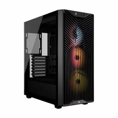 Gabinete Corsair 3200d Rs Argb Mid-tower Tg Black