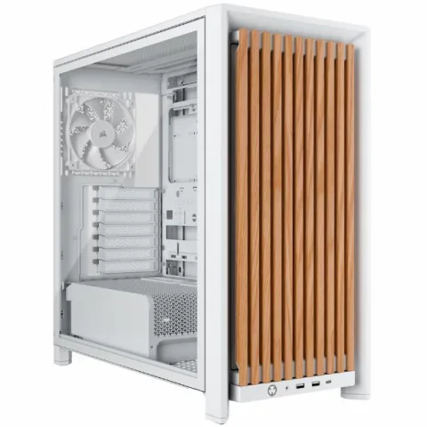 Gabinete Corsair 4000d Frame Wood Rs – Blanco/roble