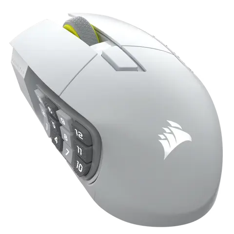 Mouse Gamer Corsair Mmo Scimitar Elite Wireless Se, Blanco