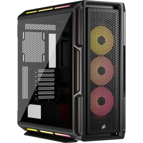 Gabinete Corsair 5000t Icue Link Rgb Lx 3 Fan Black