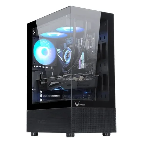 Gabinete Gamer Formula V Crystal Z1+ Black (atx + 3 Fans Frgb)