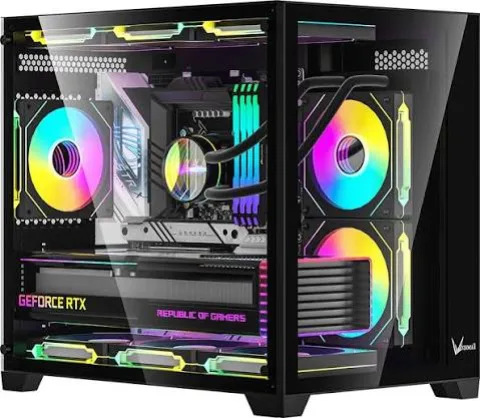 Gabinete Gamer Formula V Crystal Z5 Black (matx + 1 Fan Frgb)