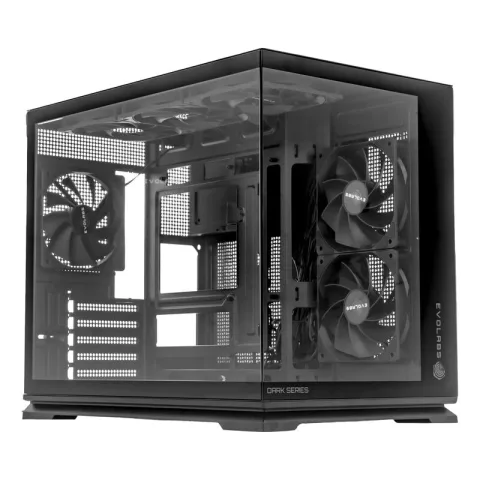 Gabinete Evolabs Luma Dark Evo-315mb Con 6 Ventiladores