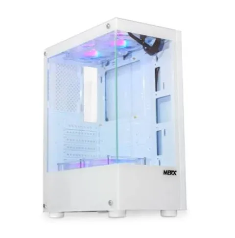 Gabinete Merx Wf-100 Gamer + 4 Cooler Argb ( Wolf White )