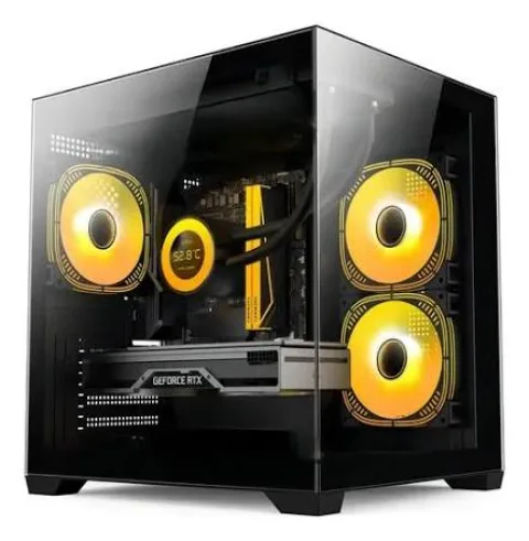Gabinete Gamer Jalatec Jt-x93 (jt80p-a500s) + Fuente 500w 80 Plus Bronze