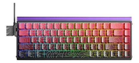 Teclado Aula Hero 68 He Black Red Sw Dragon King Magnetico