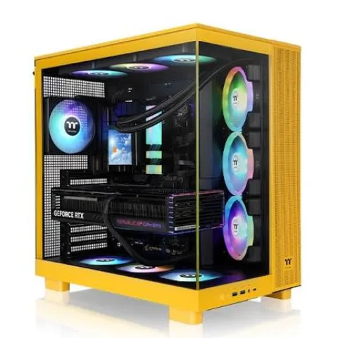 Gabinete Thermaltake View 380 Xl Mid-tower Tg X2 Fan Argb X1 Reverse Fan X3 Bumblebee